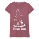 Frauen Premium T-Shirt Western - Malve