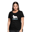 Frauen Premium T-Shirt Isländer - Schwarz