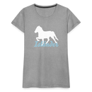 Frauen Premium T-Shirt Isländer - Grau meliert