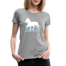 Frauen Premium T-Shirt Isländer - Grau meliert