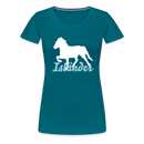 Frauen Premium T-Shirt Isländer - Divablau