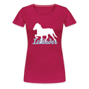 Frauen Premium T-Shirt Isländer - dunkles Pink