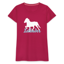 Frauen Premium T-Shirt Isländer - dunkles Pink