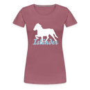 Frauen Premium T-Shirt Isländer - Malve