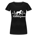 Frauen Premium T-Shirt Kaltblutpower - Schwarz
