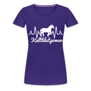 Frauen Premium T-Shirt Kaltblutpower - Lila