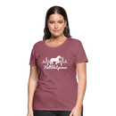 Frauen Premium T-Shirt Kaltblutpower - Malve