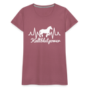 Frauen Premium T-Shirt Kaltblutpower - Malve