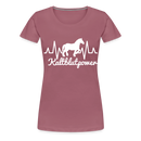 Frauen Premium T-Shirt Kaltblutpower - Malve