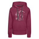 Frauen Premium Hoodie You are my happy place - Bordeaux