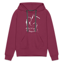 Frauen Premium Hoodie You are my happy place - Bordeaux