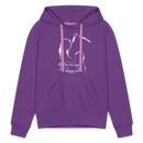 Frauen Premium Hoodie You are my happy place - Purple