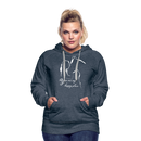 Frauen Premium Hoodie You are my happy place - Jeansblau