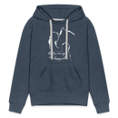 Frauen Premium Hoodie You are my happy place - Jeansblau