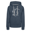 Frauen Premium Hoodie You are my happy place - Jeansblau