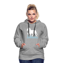 Frauen Premium Hoodie Isländer - Grau meliert