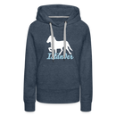 Frauen Premium Hoodie Isländer - Jeansblau