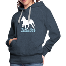 Frauen Premium Hoodie Isländer - Jeansblau