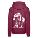 Frauen Premium Hoodie Western Hose - Bordeaux