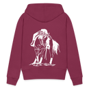 Frauen Premium Hoodie Western Hose - Bordeaux