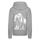 Frauen Premium Hoodie Western Hose - Grau meliert