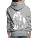 Frauen Premium Hoodie Western Hose - Grau meliert