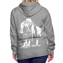 Frauen Premium Hoodie Western Hose - Grau meliert