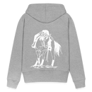 Frauen Premium Hoodie Western Hose - Grau meliert