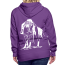 Frauen Premium Hoodie Western Hose - Purple