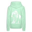 Frauen Premium Hoodie Western Hose - helles Mintgrün