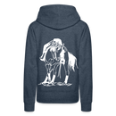 Frauen Premium Hoodie Western Hose - Jeansblau