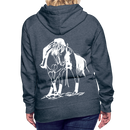 Frauen Premium Hoodie Western Hose - Jeansblau