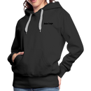 Frauen Premium Hoodie mit deinem Logo - Schwarz