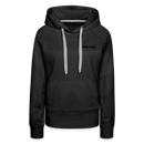 Frauen Premium Hoodie mit deinem Logo - Schwarz