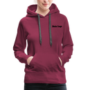 Frauen Premium Hoodie mit deinem Logo - Bordeaux