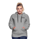 Frauen Premium Hoodie mit deinem Logo - Grau meliert