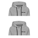 Frauen Premium Hoodie mit deinem Logo - Grau meliert
