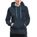 Frauen Premium Hoodie mit deinem Logo - Navy