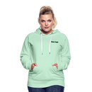 Frauen Premium Hoodie mit deinem Logo - helles Mintgrün