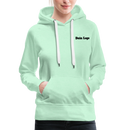 Frauen Premium Hoodie mit deinem Logo - helles Mintgrün