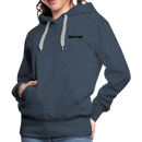 Frauen Premium Hoodie mit deinem Logo - Jeansblau