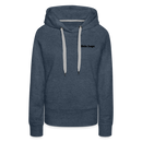 Frauen Premium Hoodie mit deinem Logo - Jeansblau