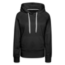 Frauen Premium Hoodie mit deinem Logo - Schwarz
