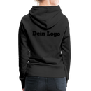 Frauen Premium Hoodie mit deinem Logo - Schwarz