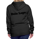Frauen Premium Hoodie mit deinem Logo - Schwarz