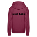 Frauen Premium Hoodie mit deinem Logo - Bordeaux