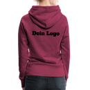 Frauen Premium Hoodie mit deinem Logo - Bordeaux