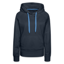 Frauen Premium Hoodie mit deinem Logo - Navy