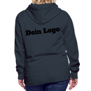 Frauen Premium Hoodie mit deinem Logo - Navy