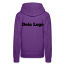 Frauen Premium Hoodie mit deinem Logo - Purple